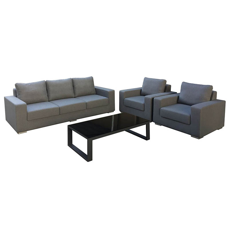 Outdoor Fabric Sofa Set with Armchairs