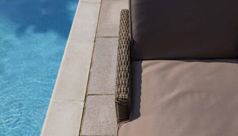 Seville Adjustable Sun Lounger with Cushion